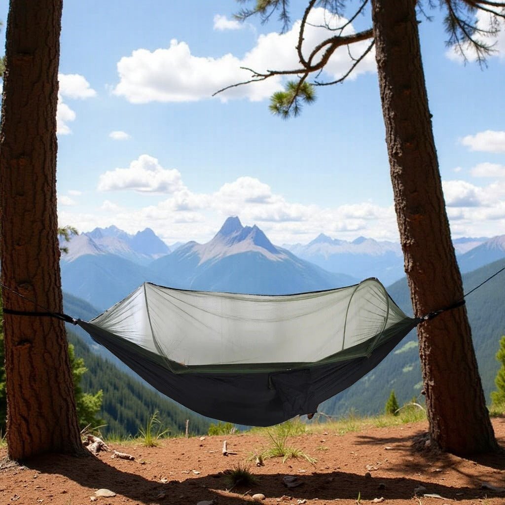 Hamac Camping - NetGuardHammock™ - Noir - Explora Camping