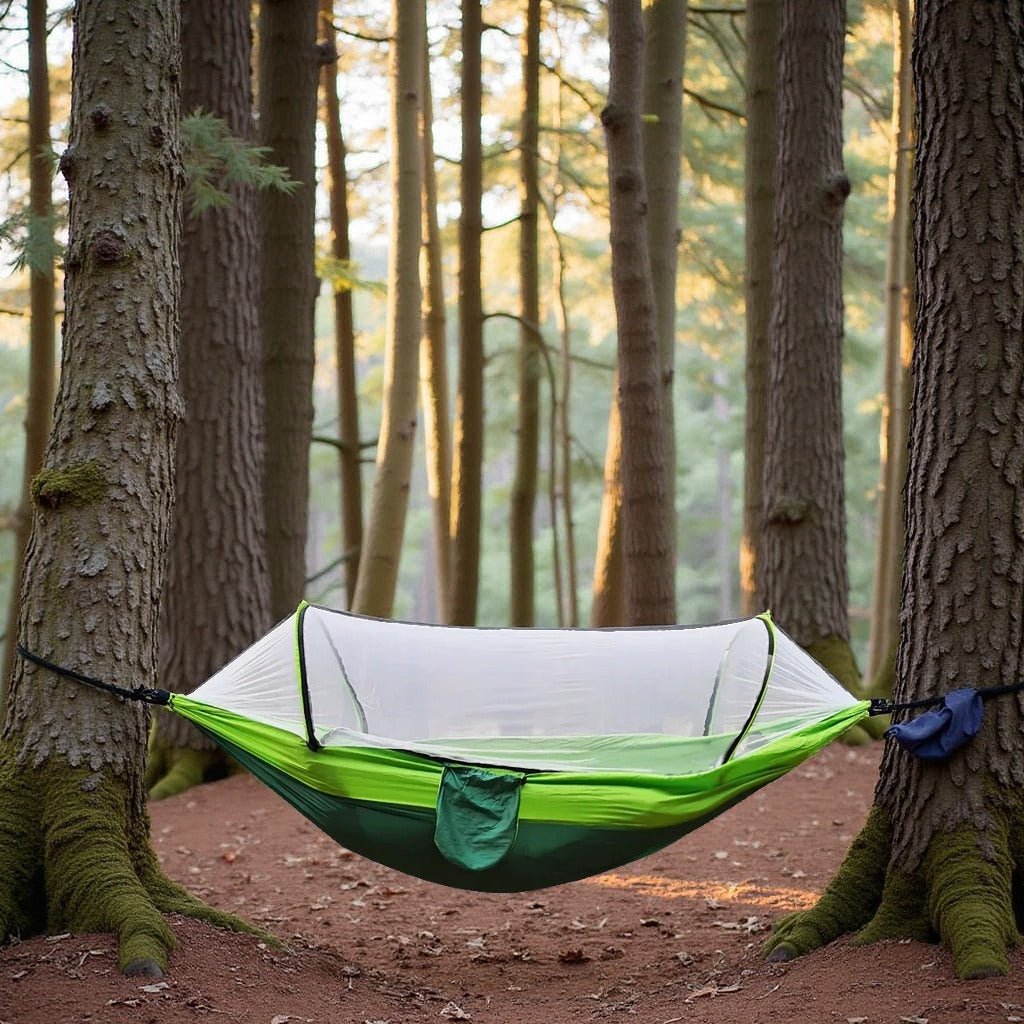 Hamac Camping - NetGuardHammock™ - Vert Double - Explora Camping