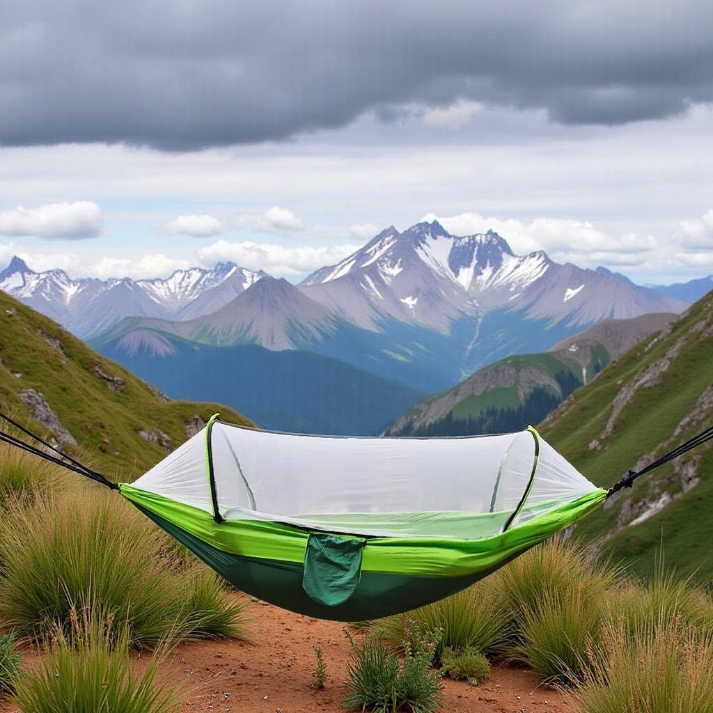 Hamac Camping - NetGuardHammock™ - Vert Double - Explora Camping