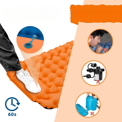 MATELAS CAMPING - HikeComfort™ - Orange - Explora Camping