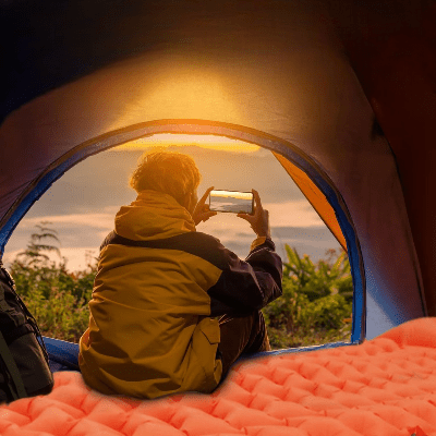 MATELAS CAMPING - HikeComfort™ - Orange - Explora Camping