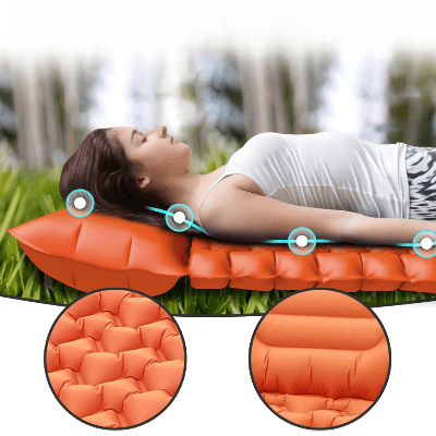 MATELAS CAMPING - HikeComfort™ - Orange - Explora Camping