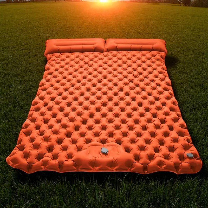 Matelas Gonflable - LiteDoubleMattress™ - Orange - Explora Camping