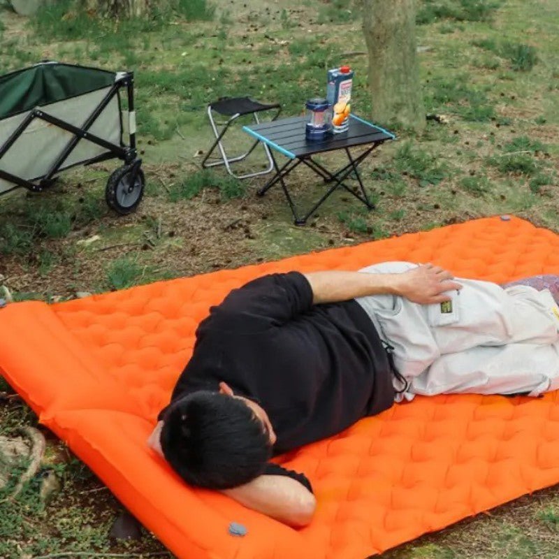 Matelas Gonflable - LiteDoubleMattress™ - Orange - Explora Camping