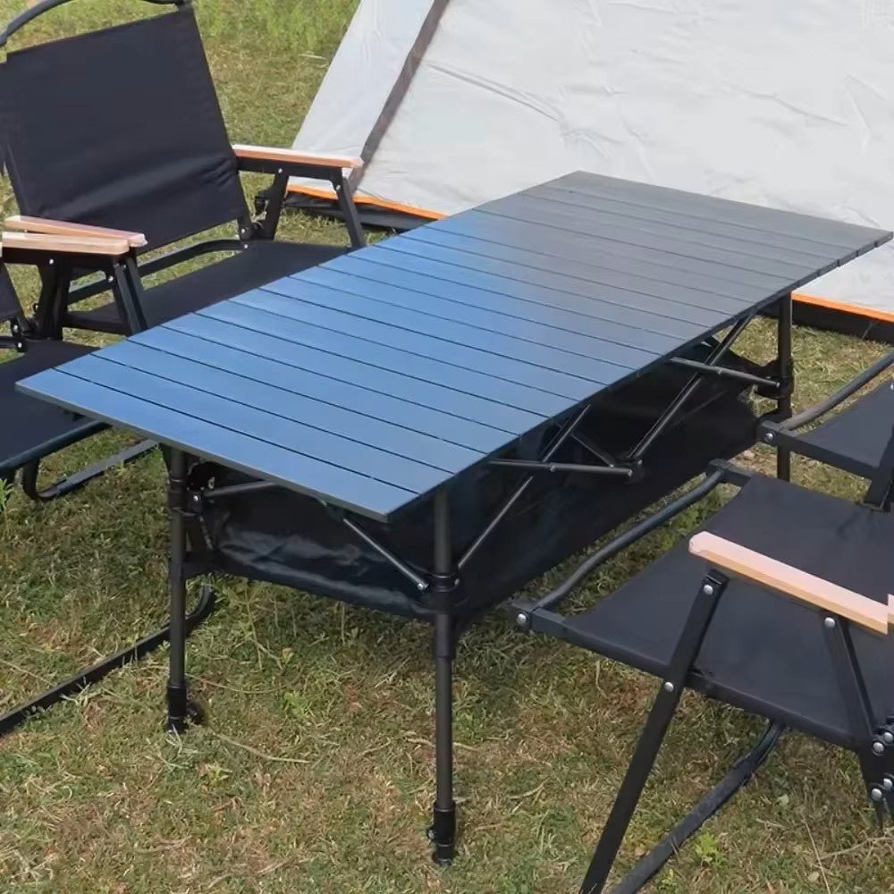 Table Pliante Camping - CampFlex™ - Noir - Explora Camping