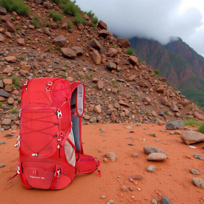 Sac à Dos de Randonnée - VenturePack50™ - Rouge - Explora Camping